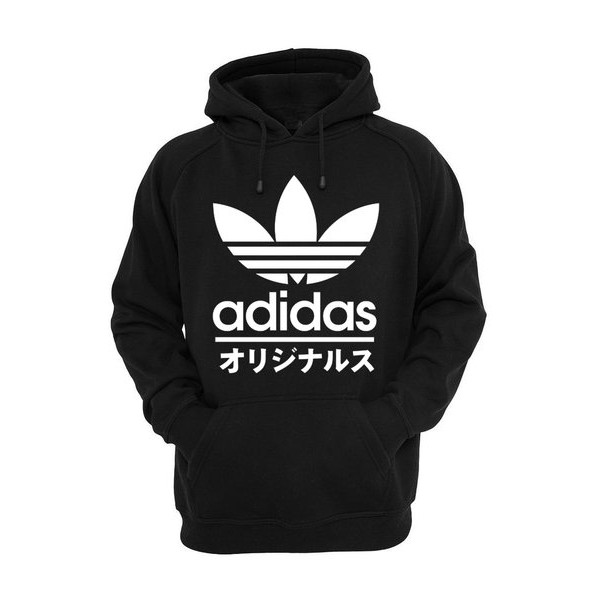 Adidas hoodie japanese writing best sale