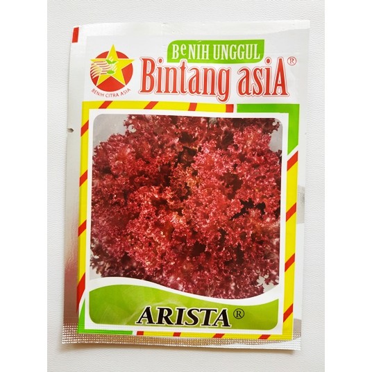 Jual Benih Biji Selada Merah Lollo Rosa ARISTA Pack - 10 Gram - Bintang ...