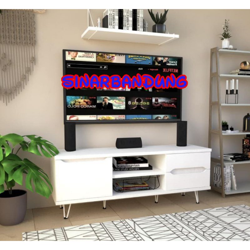 Jual RAK TV MINIMALIS PUTIH / BUFFET TV PUTIH BESAR | Shopee Indonesia