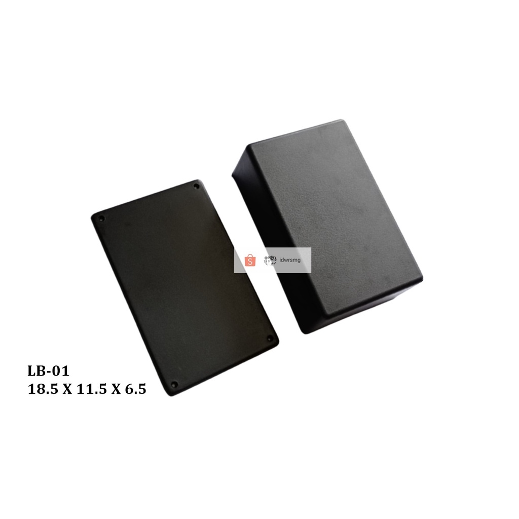 Jual Box Kotak Hitam Plastik Arduino 18.5 x 11.5 x 6.5 cm Box Universal ...