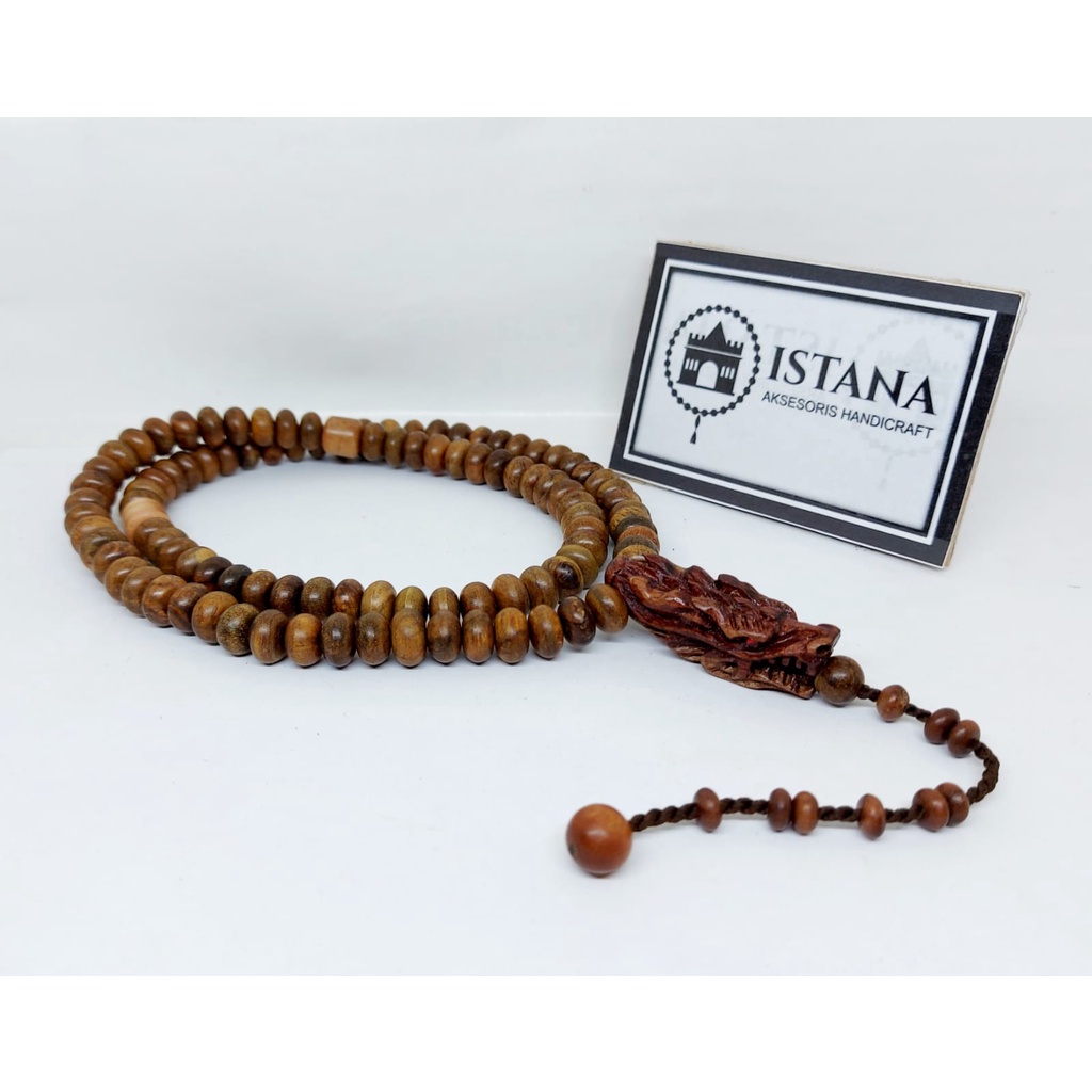 Jual Tasbih Kalung Kayu Gaharu Butiran Pipi Kepala Ukir Naga Shopee Indonesia