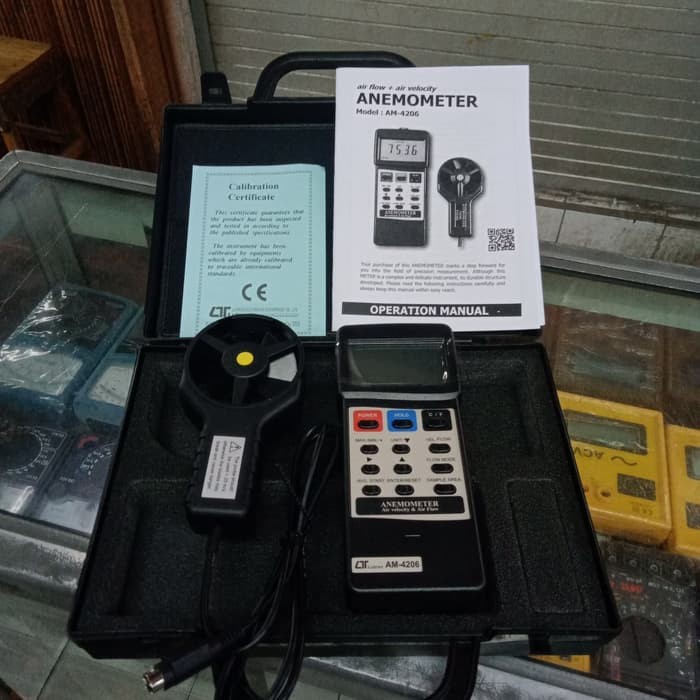 Jual Anemometer CMM, CFM Lutron AM4206/Alat Ukur Kecepatan Angin Shopee Indonesia