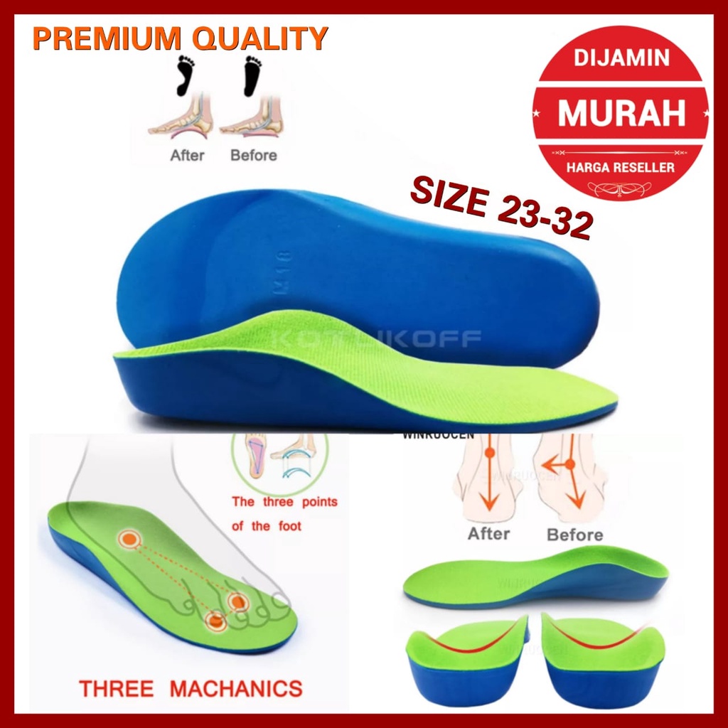 Jual INSOLE SEPATU ANAK FLAT FOOT ALAS SEPATU ANAK KAKI DATAR KAKI