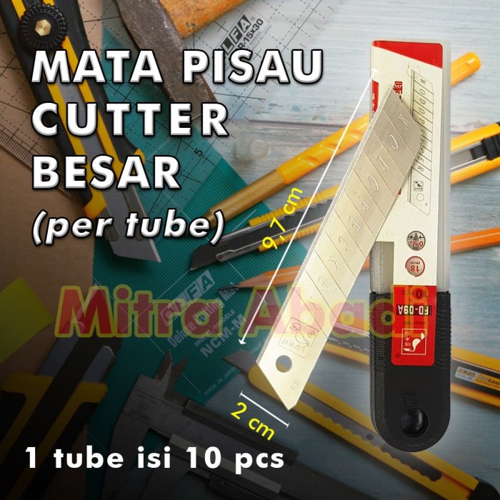 Jual Refill Mata Pisau Cutter Ukuran Besar Jumbo Mm Tube Pcs Shopee Indonesia