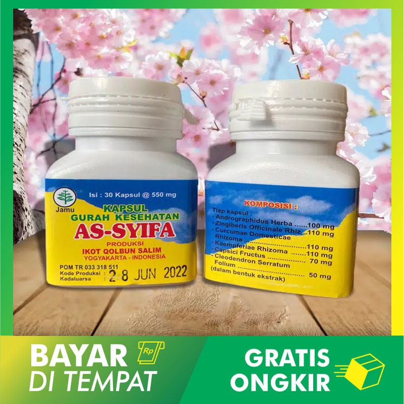 Jual Gurah Kapsul As Syifa Obat Herbal Penyakit Pernafasansesak Nafasasmaflu Dan Bronkhitis 4946