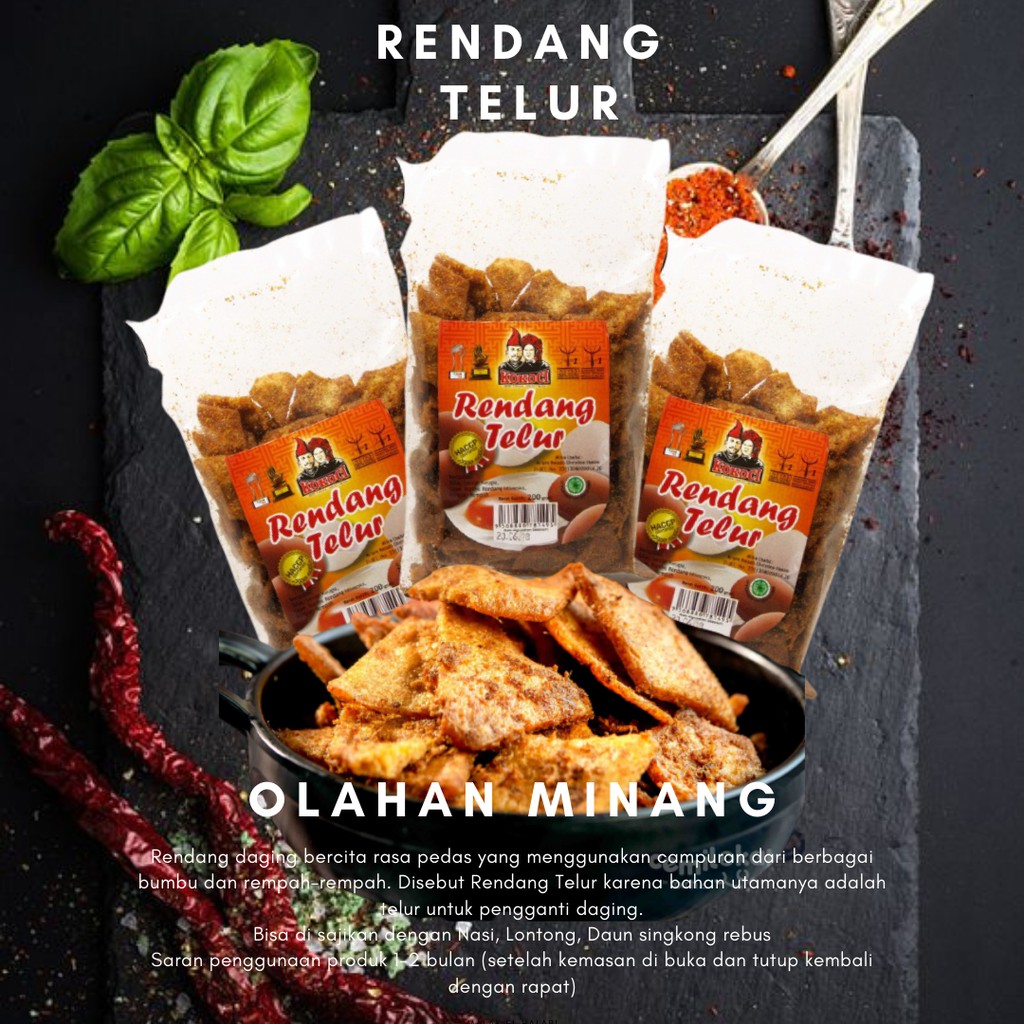 Jual Rendang Telur/Rendang Padang/Rendang/Rendang Kokoci/Rendang kering ...