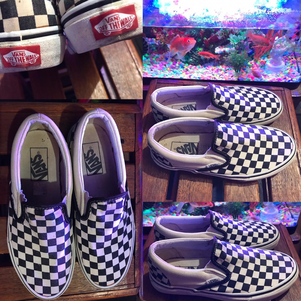 Jual Vans Slip-on CheckerBoard (Second) | Shopee Indonesia