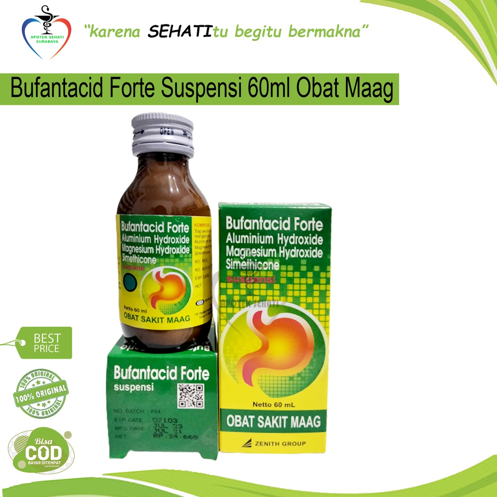 Jual Bufantacid Forte Suspensi 60ml Obat Maag Lambung | Shopee Indonesia