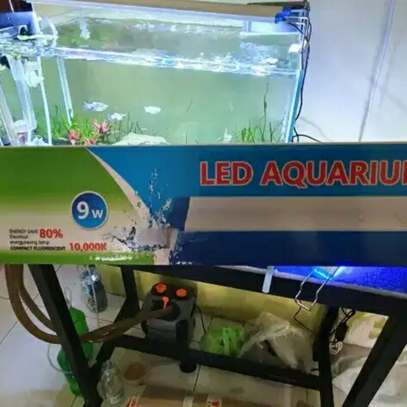 Jual Lampu Jepit Aquarium 45 Sd 60 Cm Putih Biru Yang Hw 45 Hw45 ...