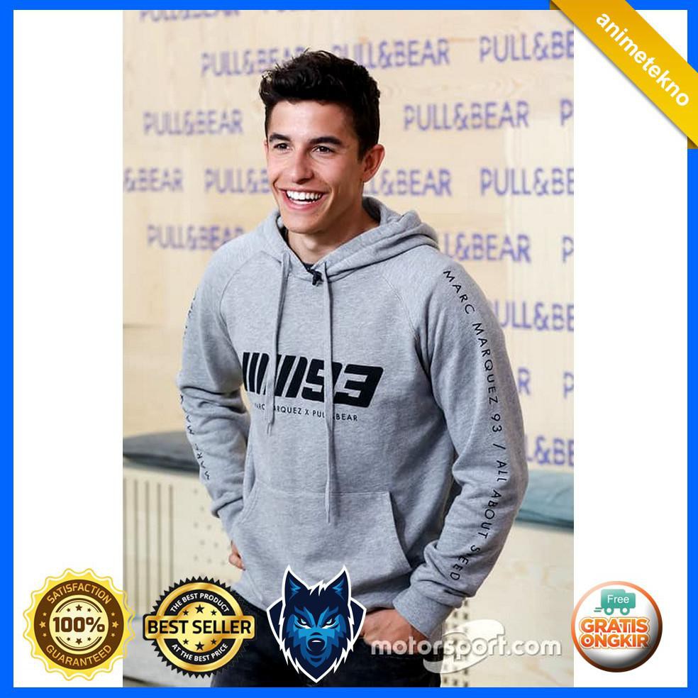 Jual HE265 Jaket Hoodie Sweater Jumper Marc Marquez x Pull Bear 93 FAR1453 Shopee Indonesia