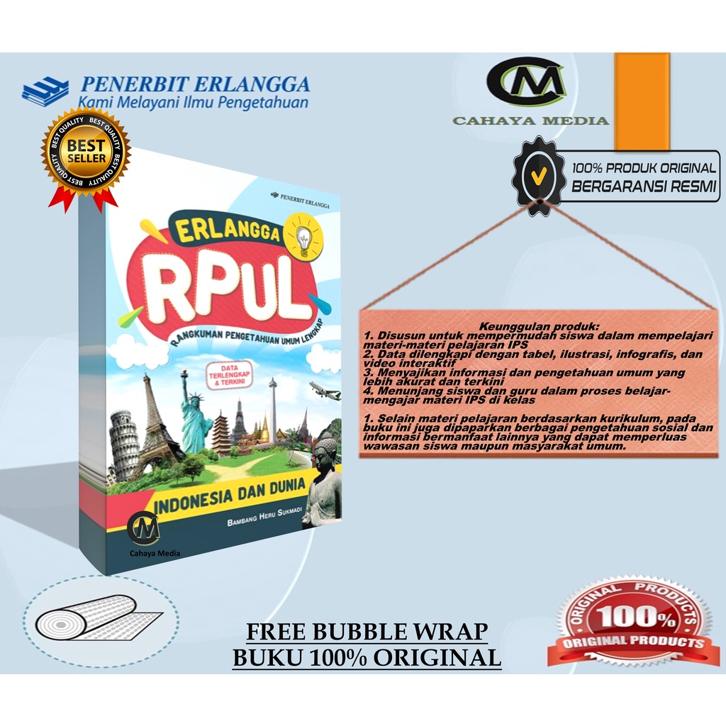 Jual BUKU RPUL INDONESIA DAN DUNIA TERLENGKAP ERLANGGA ORIGINAL ...