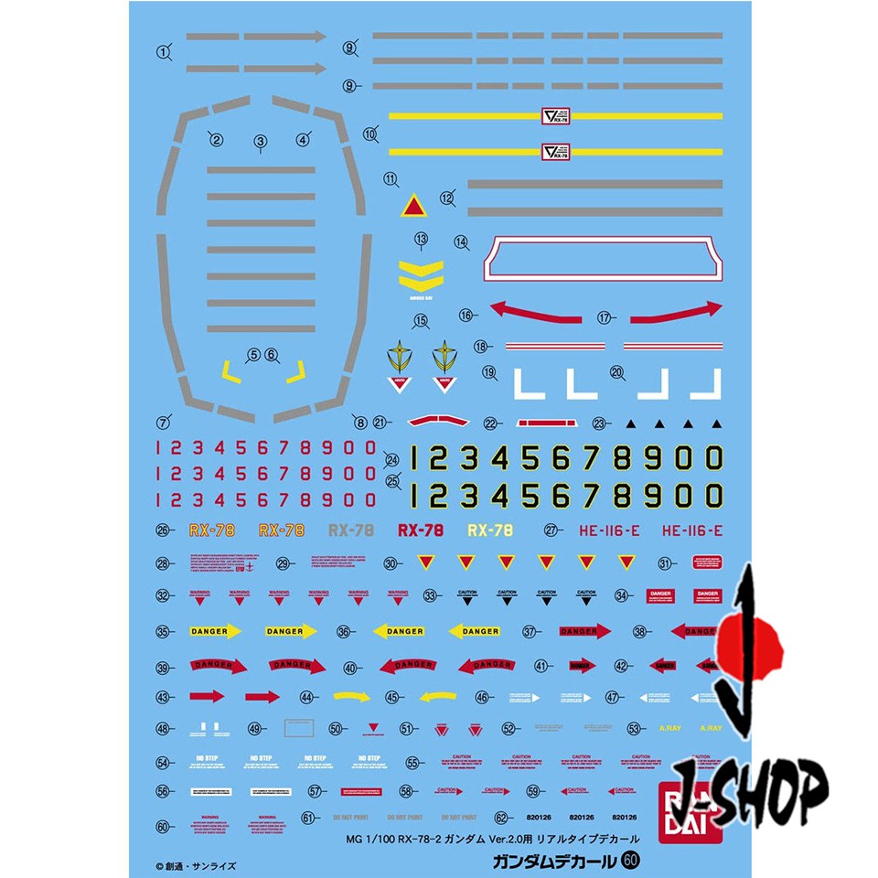 Jual Gundam Decal - 1/100 GD MG GUNDAM RX-78 VER.2 REAL COLOR | Shopee ...