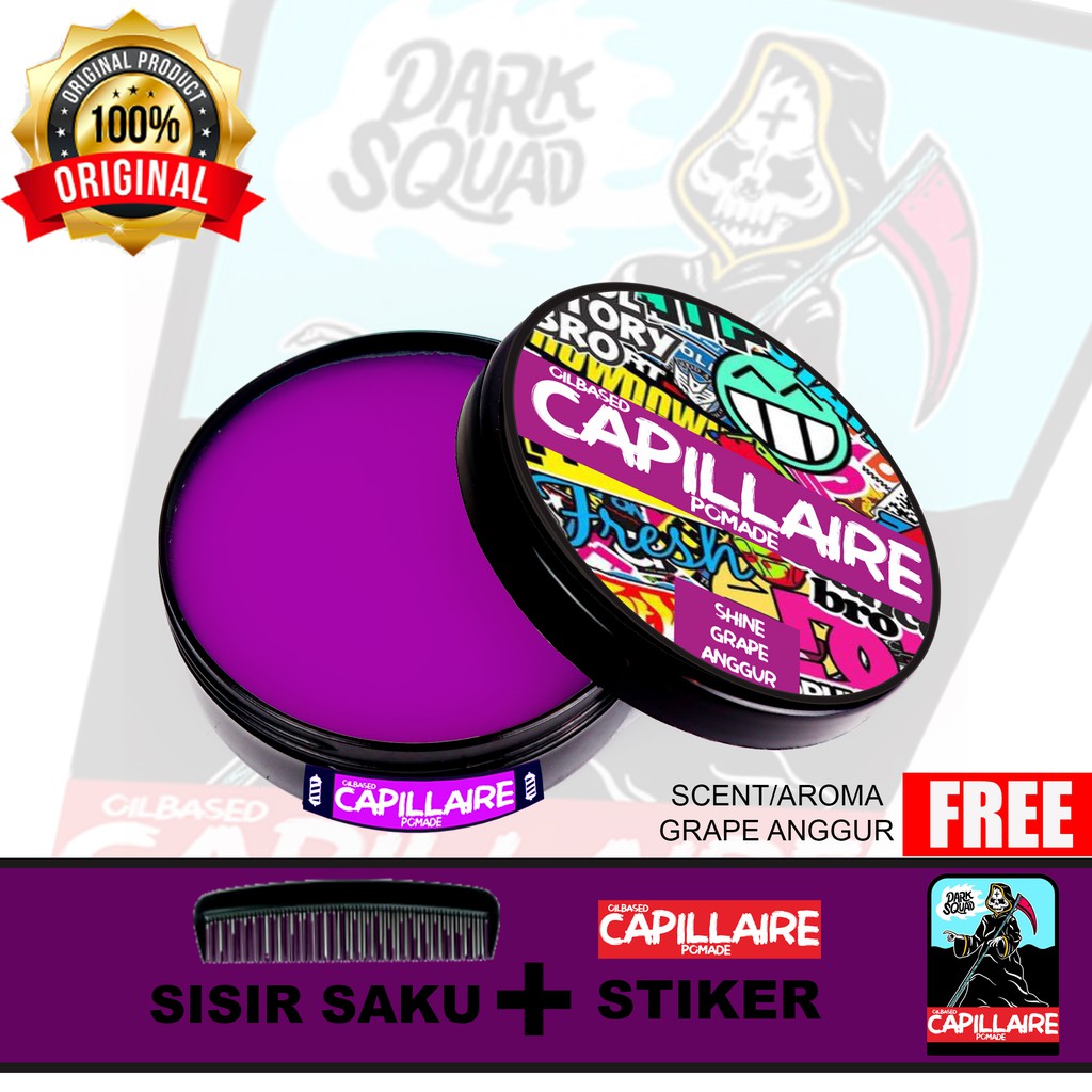 Jual POMADE CAPILLAIRE HARGA TERMURAH TERLARIS GRATIS STICKER DAN SISIR ...
