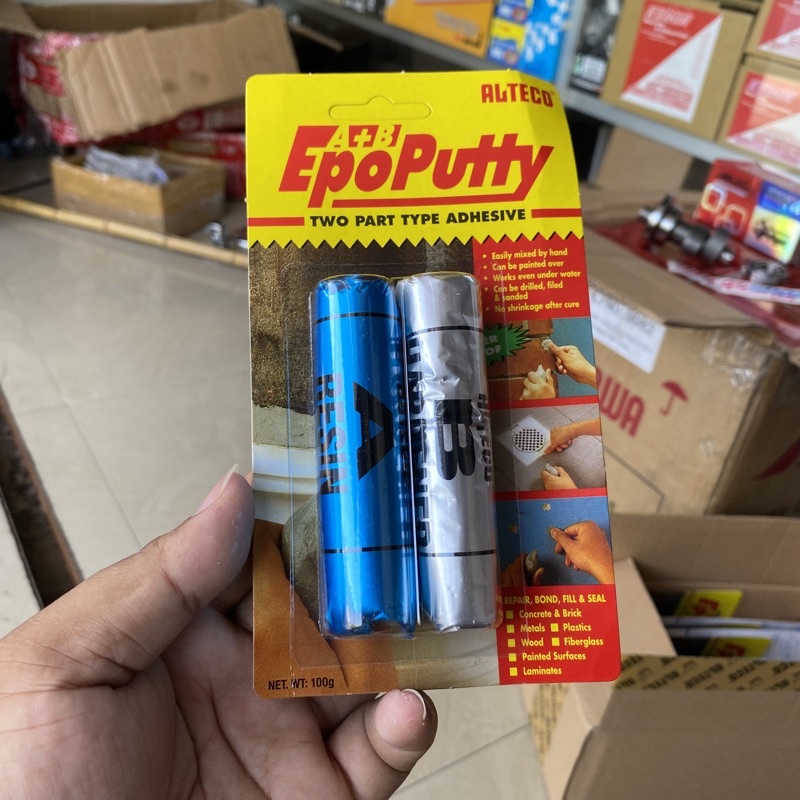 Jual Lem Epo Putty Alteco Lem Porting Lem Kapal Gr Gr Shopee