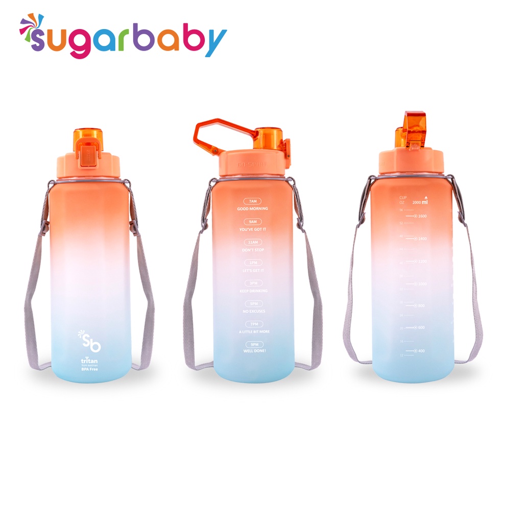 Jual Sugarbaby Tritan Fit Bottle 2in1 (Rainbow) / Botol Minum Anak ...