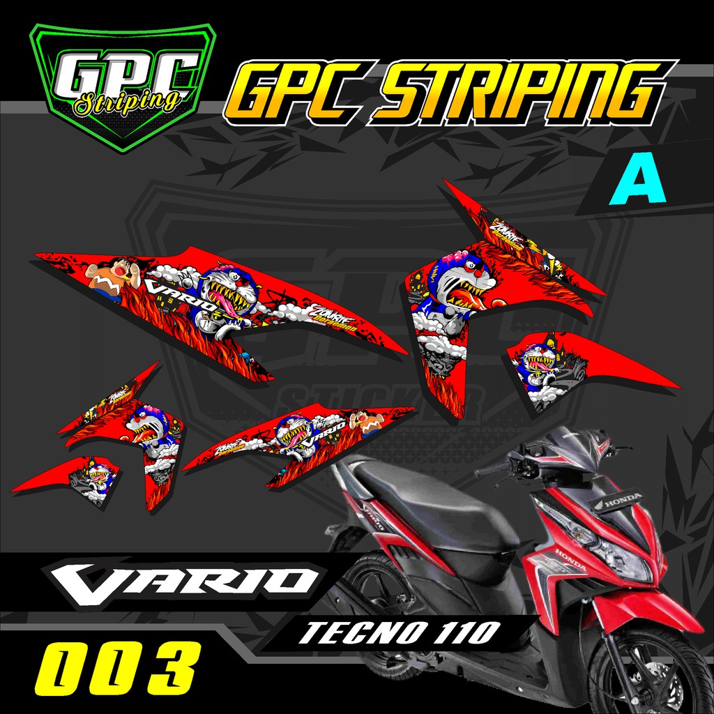 Jual Sticker Striping Stiker Lis Variasi Vario 110 Techno Semi Full
