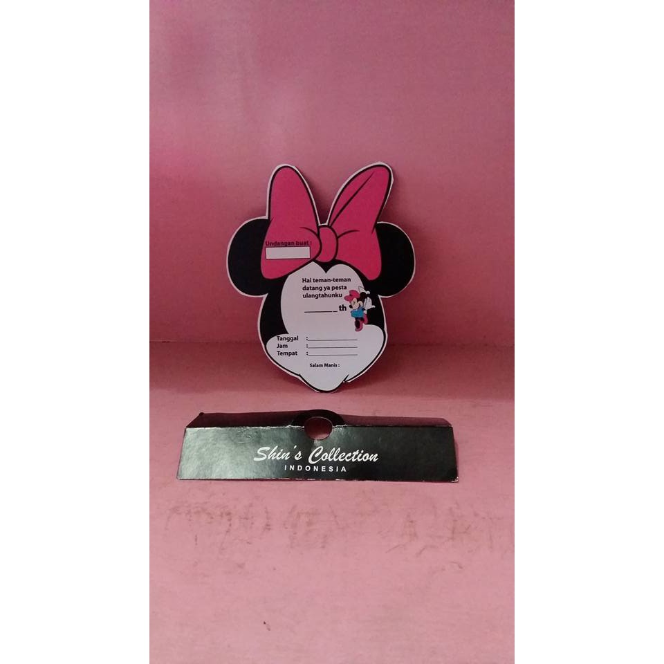 Jual kartu undangan ultah minnie mouse | Shopee Indonesia