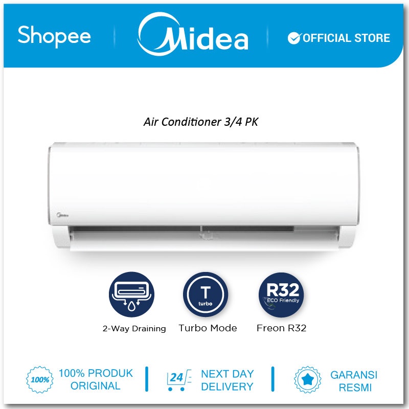 midea 3 4 pk