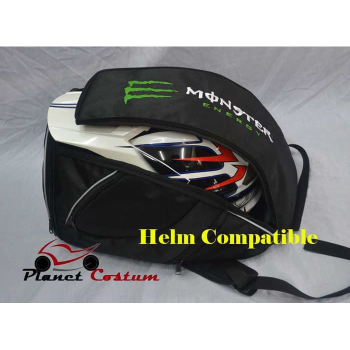 Jual TAS RANSEL HELM LOGO MONSTER | Shopee Indonesia