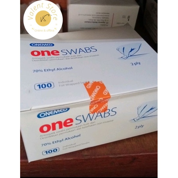 Jual Vs Alcohol Swab Oneswabs Kapas Tisu Tissue Alkohol Pads One Swabs Shopee Indonesia