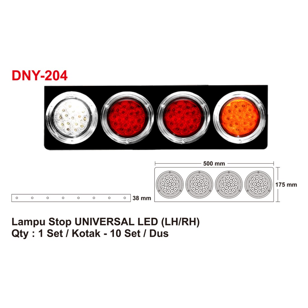 Jual DNY 204 Lampu Stop LED Universal | Shopee Indonesia
