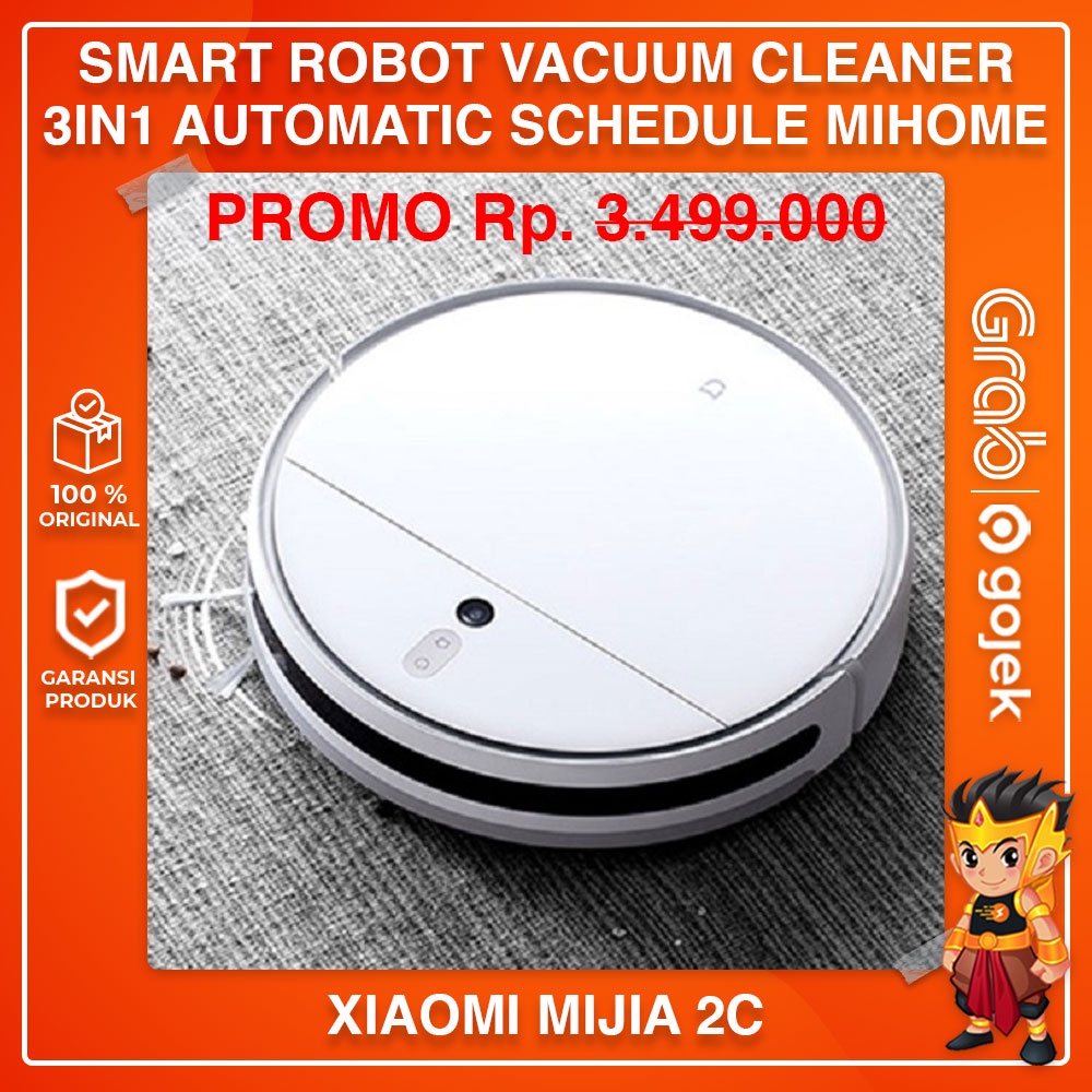 Jual XIAOMI MIJIA 2C Smart Robot Vacuum Cleaner Sapu Vacum Pel 3in1 ...