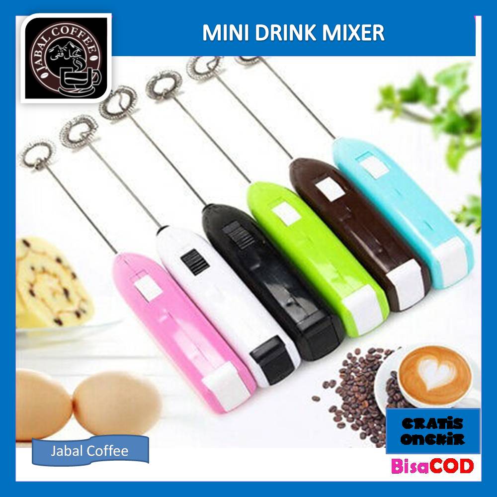 Jual Hand Mixer Mini Milk Frother / Pengaduk Minuman Kopi Susu / Mini