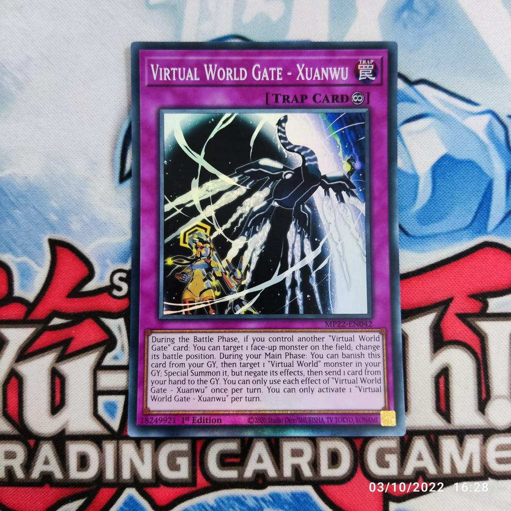 Jual yugioh virtual world gate xuanwu MP22 super rare original Shopee