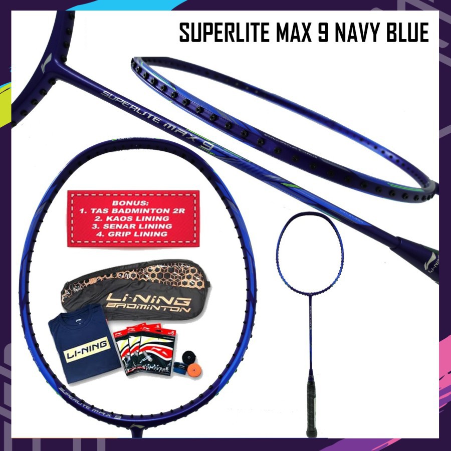 RAKET LINING SUPERLITE MAX RAKET BADMINTON ORIGINAL