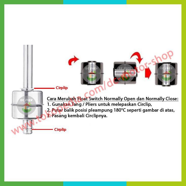 Jual Stainless Steel Liquid Water Level Sensor Float Switch 100Mm ...