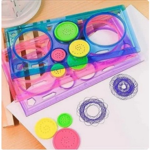 Jual Penggaris Roller Rolling Geometri Spyrograph Aneka Template Pola ...