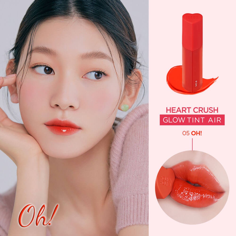 Jual Holika Holika Heart Crush Glow Tint Air Glossy Lip Tint Shopee