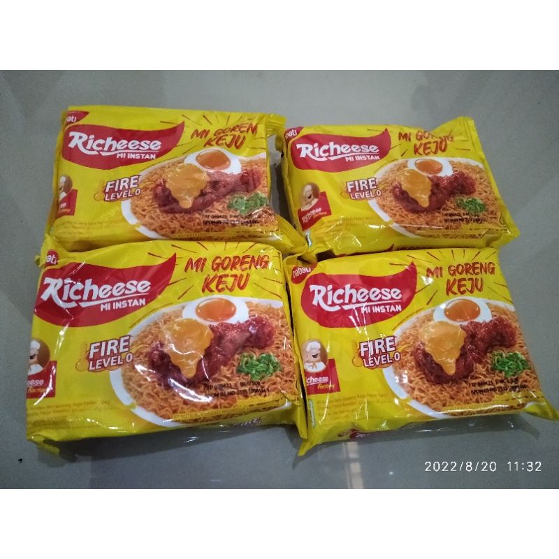 Jual MIE RICHEESE NABATI (isi 4 free sprite) | Shopee Indonesia