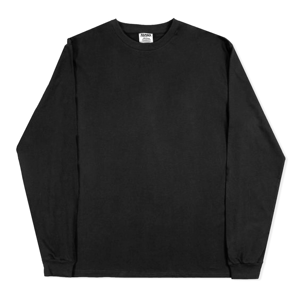 Jual Kaos Polos Lengan Panjang + karet rib Katun 100% Cotton 24S / Kaos