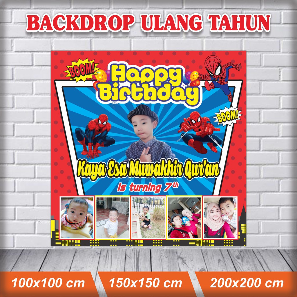 Jual BANNER ULANG TAHUN / BACKDROP ULTAH / SPANDUK ULANG TAHUN ULTAH ...