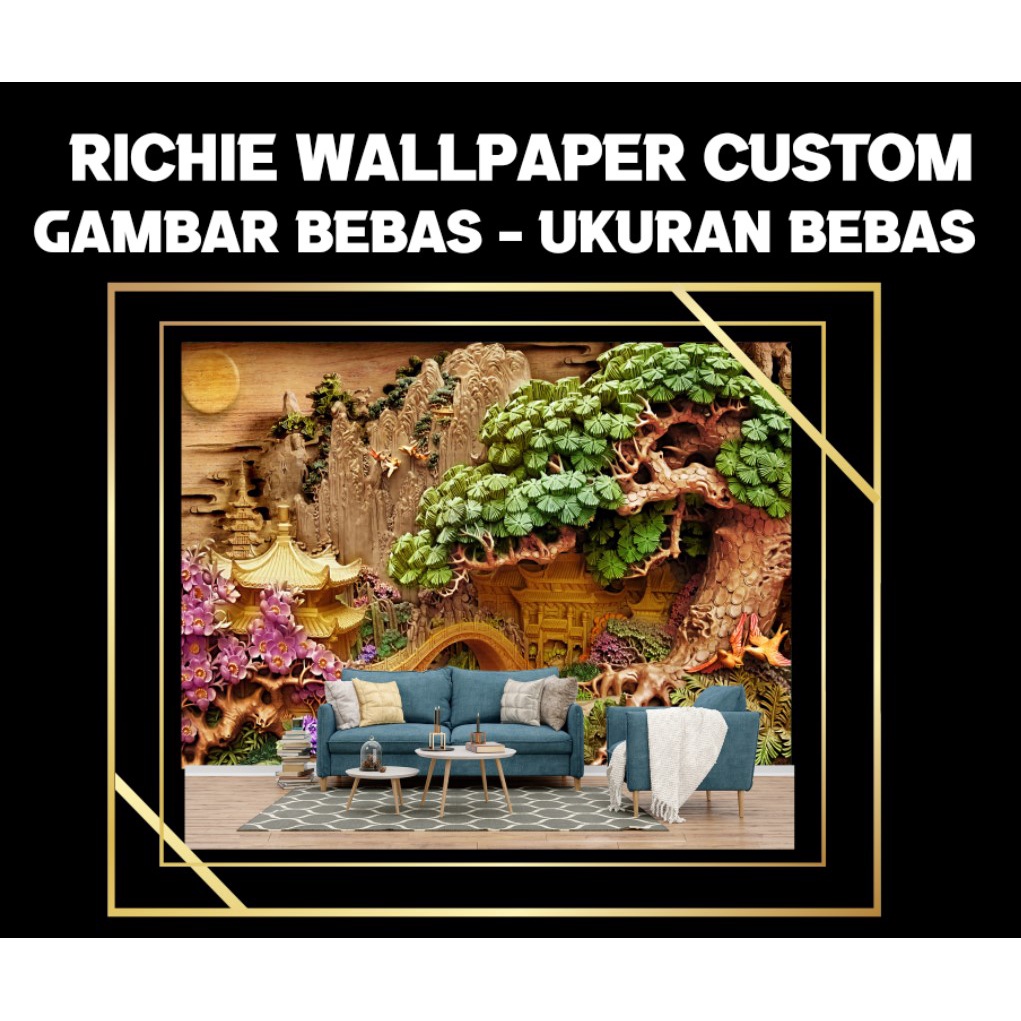 Jual Wallpaper Custom 3D - Wallpaper stiker - Wallpaper Banner Flexy