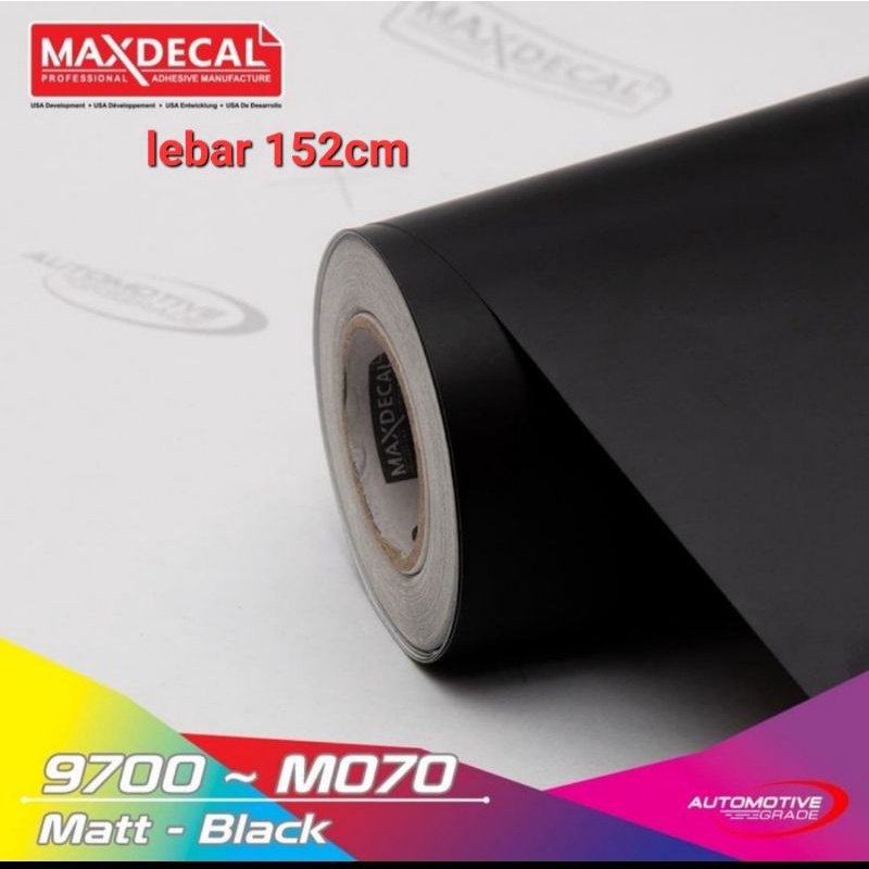 Jual Sticker Maxdecal lebar 152CM 9700 G070 M070 Black Gloss / Glossy