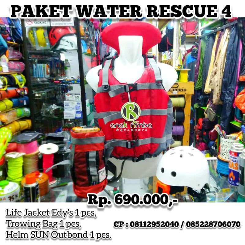 Jual PAKET WATER RESCUE 4, PERLENGKAPAN SAR AIR. PERALATAN SAFETY ...
