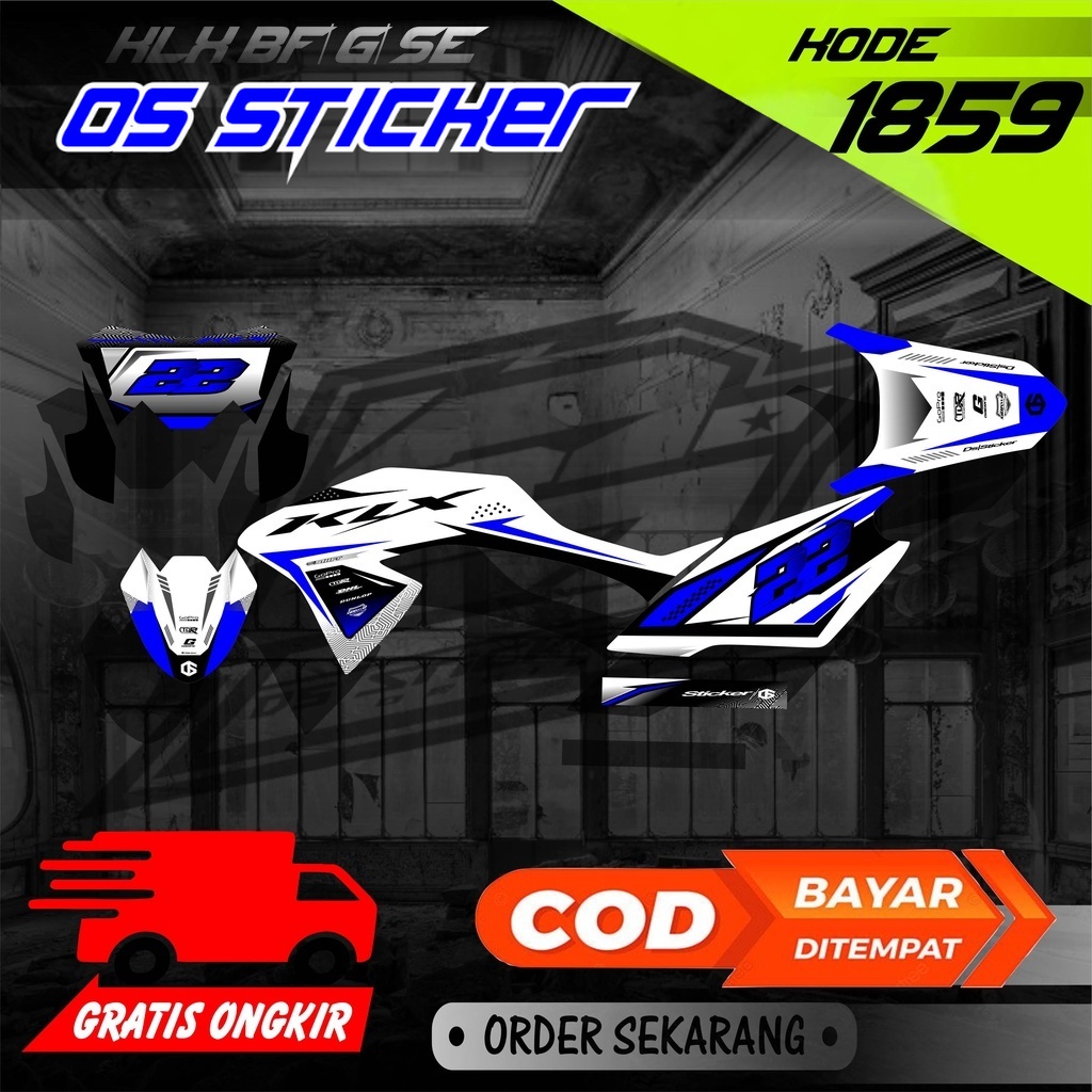 Jual OS 1859 Sticker Striping Motor KLX BF/G/SE List Variasi Desain ...