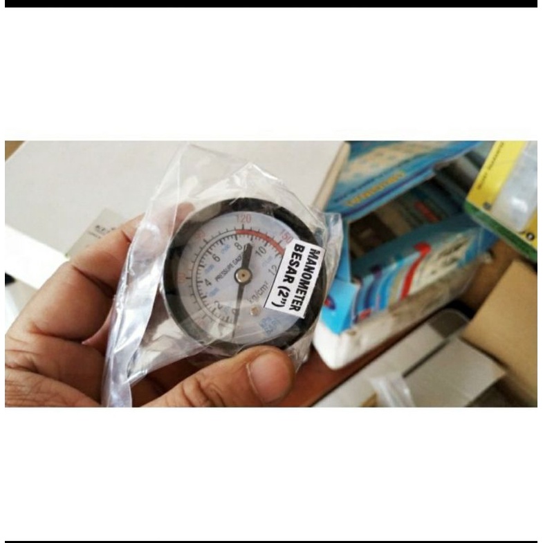 Jual Pressure Gauge Kompresor 2 Inch/ Manometer Kompressor 2" Drat