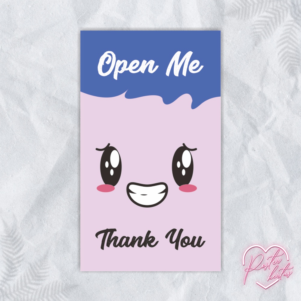 Jual Sticker/Stiker Open Me Mini Emoji Lucu Emoticon Thank You Online ...
