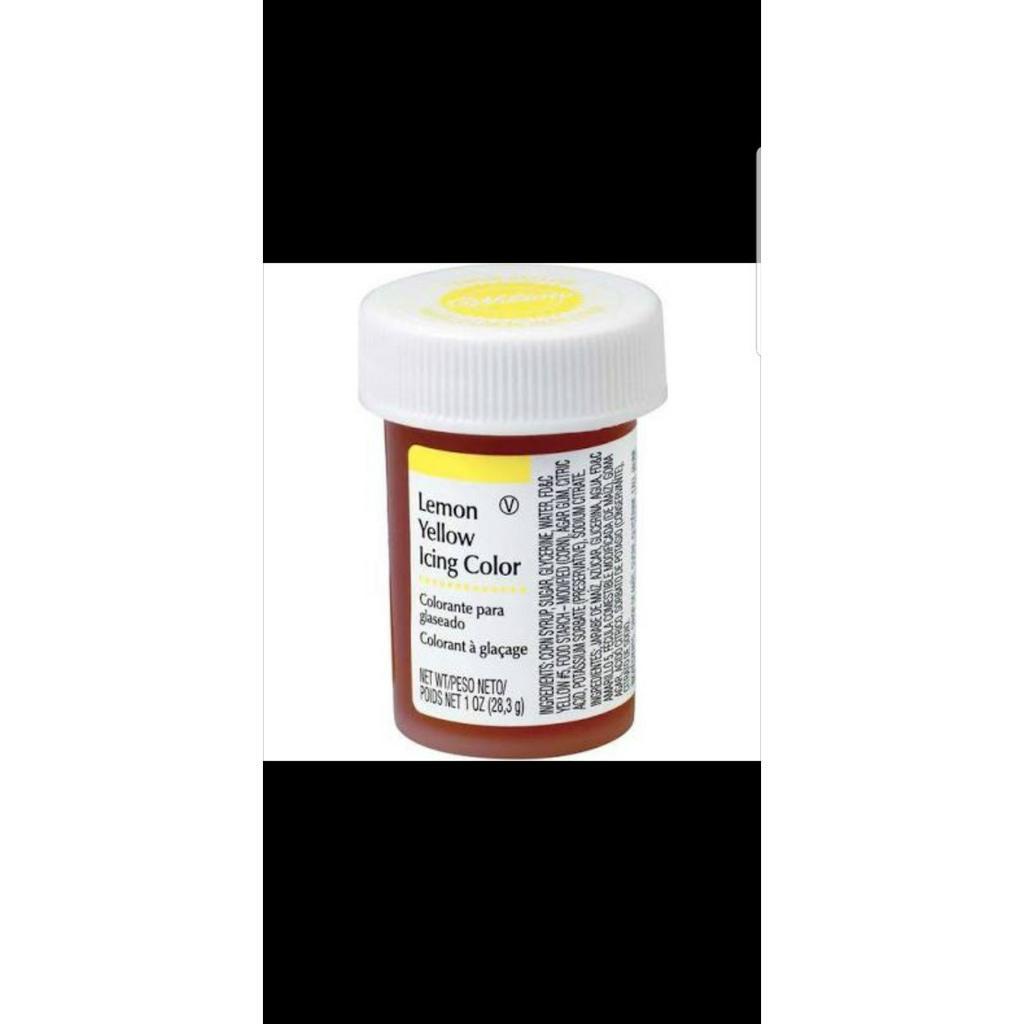 Jual Wilton Color Lemon yellow 1oz food coloring pewarna makanan kuning ...
