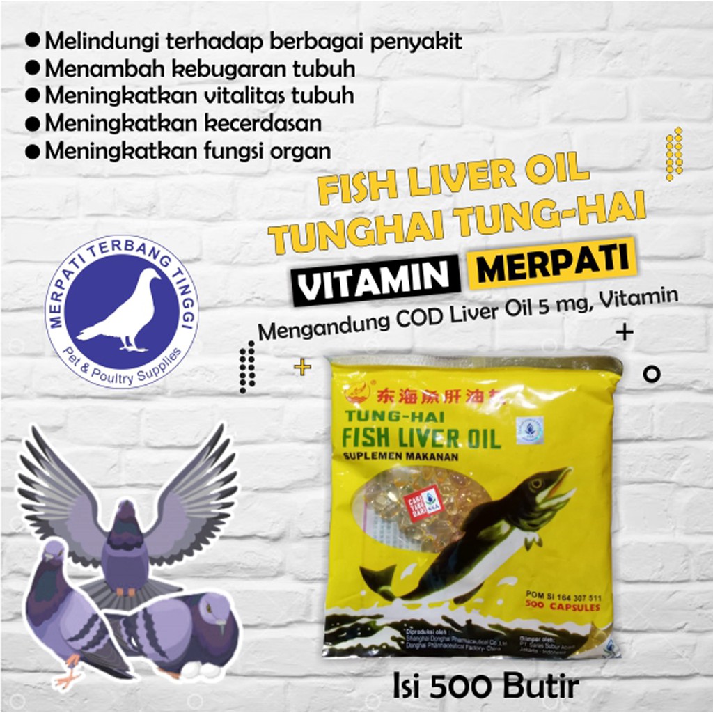 Jual FISH LIVER OIL TUNGHAI TUNGHAI MINYAK IKAN VITAMIN BURUNG TERNAK