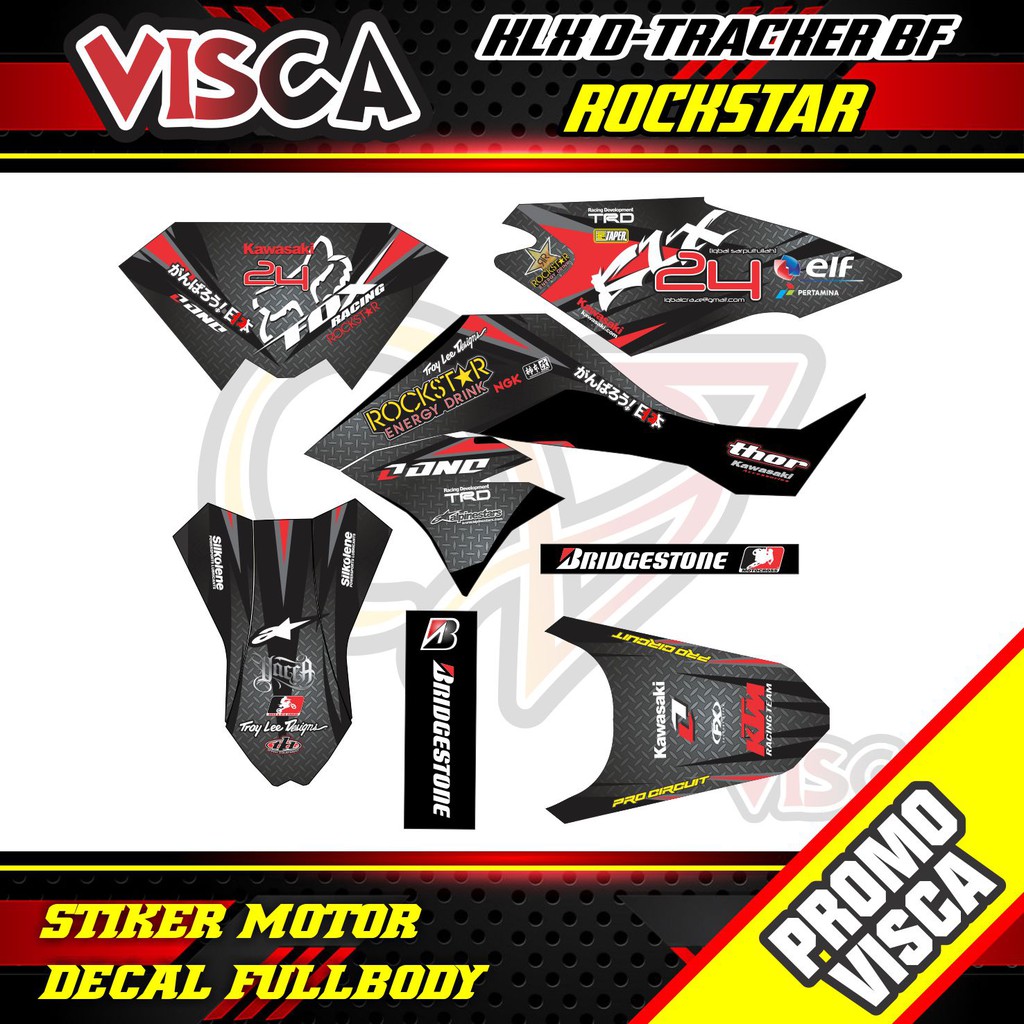 Jual Decal Klx Dtracker Full Body Decal Dtracker Supermoto Full Body Dekal Dtracker