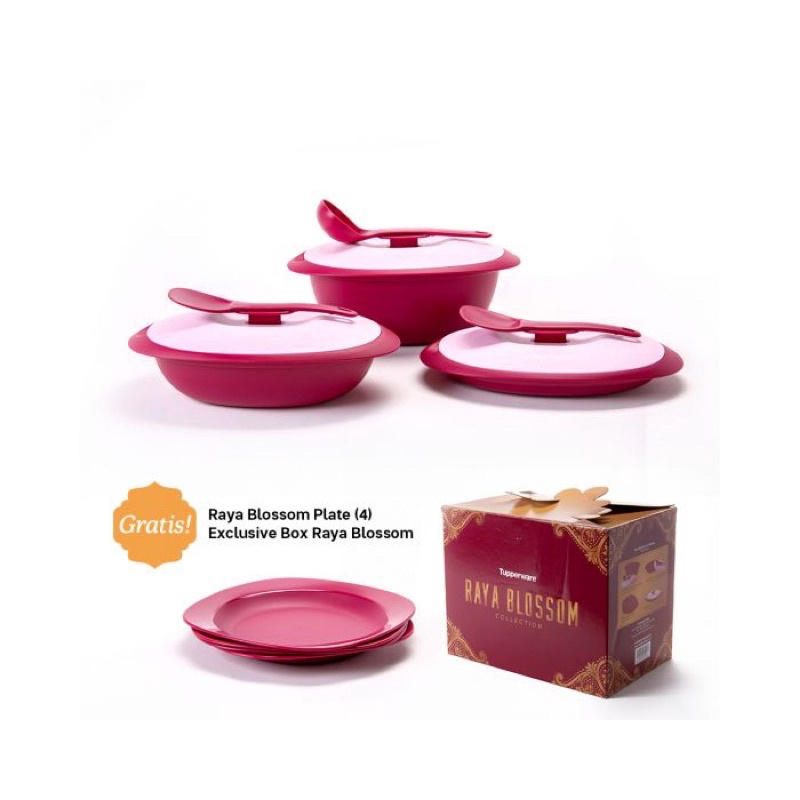 Jual Tupperware RAYA BLOSSOM COLLECTION | Shopee Indonesia