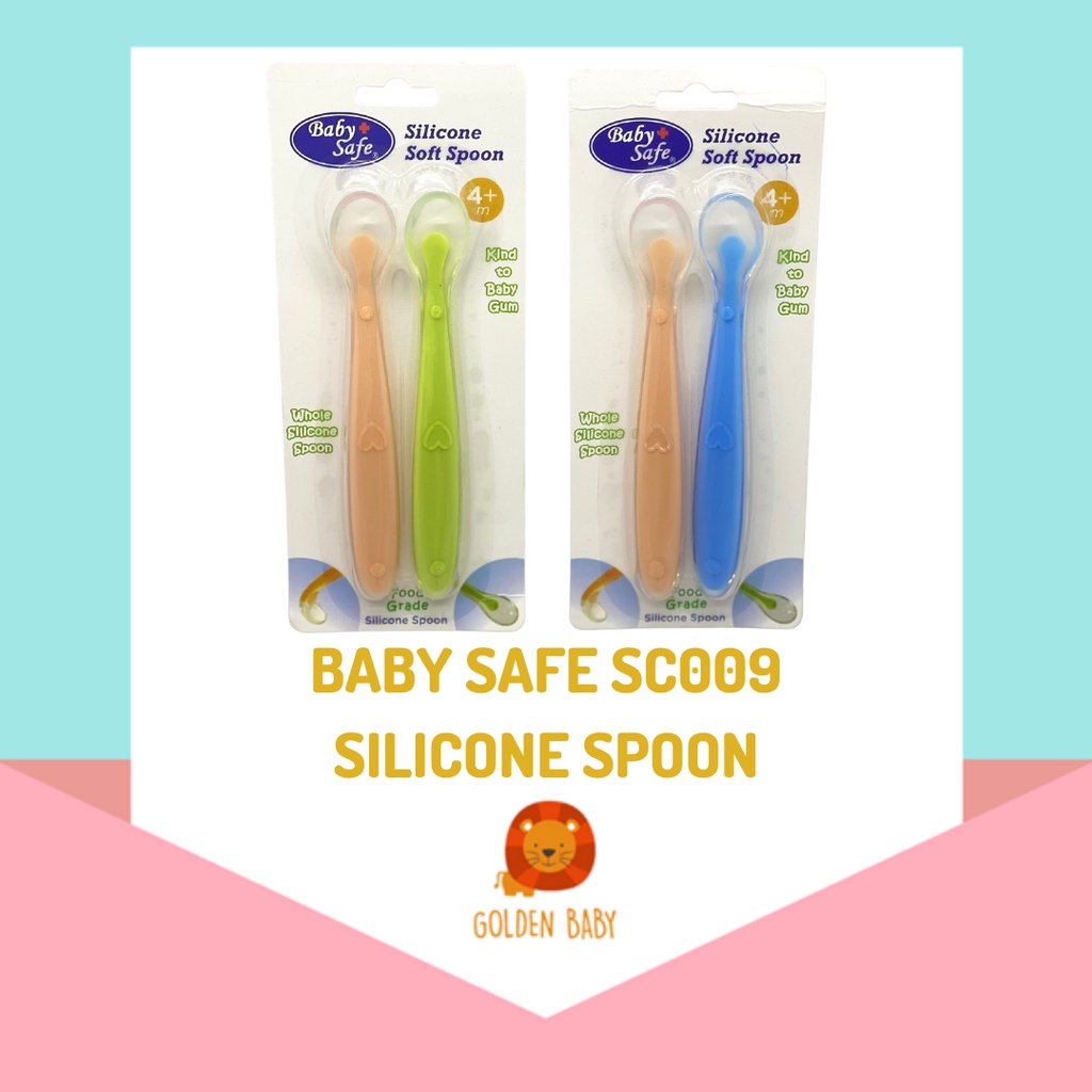 Jual Baby Safe SC009 Silicone Spoon | Sendok Silikon Anak | Shopee ...