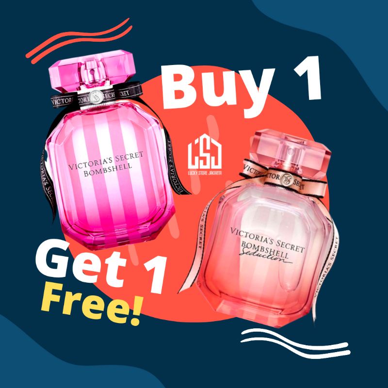 Jual COD BUY 1 GET 1 FREE PARFUM VICTORIA SECRET BOMBSHELL