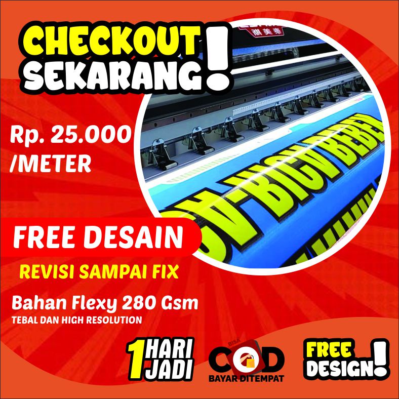 Jual Cetak SPANDUK/BANNER/BACKDROP MURAH FREE DESAIN 1 HARI JADI ...