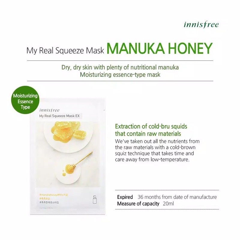 Jual [SUPER BRAND SALES] INNISFREE Masker Wajah Muka My Real Squeeze