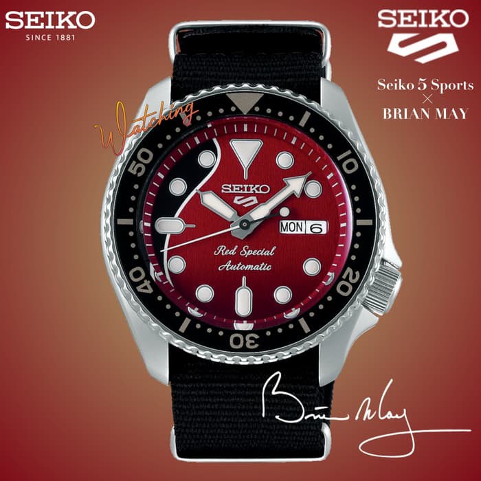 Jam Tangan SEIKO 5 Brian May Limited Edition SRPE83K1 SRPE83